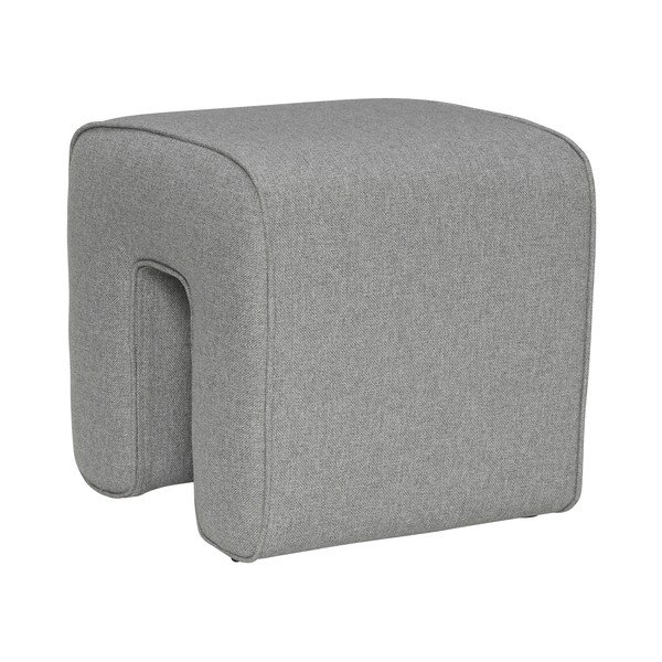 Сива табуретка Sculpture – Hübsch-image-2