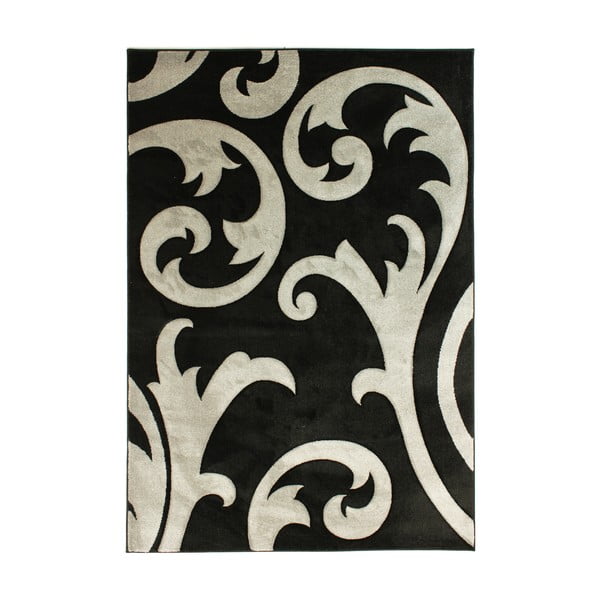Šedočerný koberec Flair Rugs Elude Grey Black, 160 x 230 cm