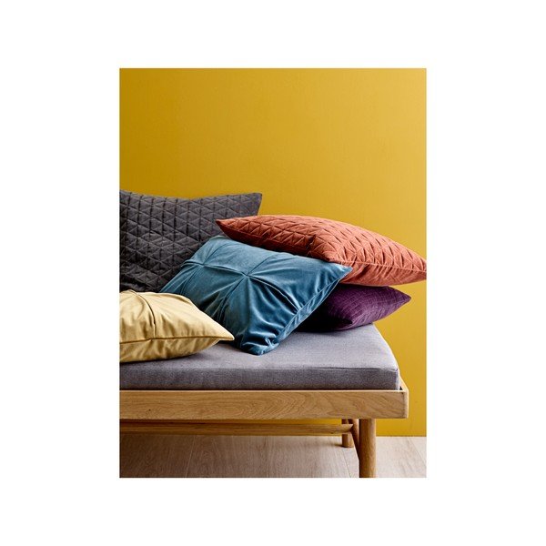 Червена и оранжева памучна възглавница Elsa, 50 x 50 cm Facet - Södahl-image-3