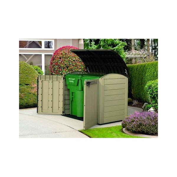Бежов пластмасов градински шкаф Store It Out – Keter-image-3