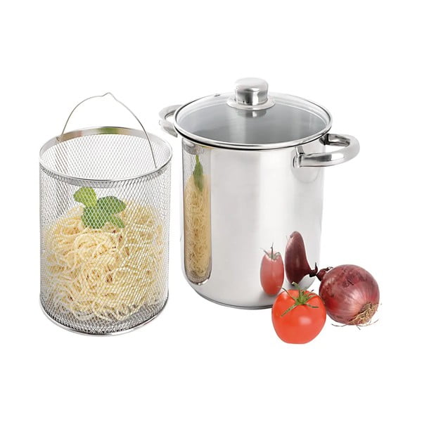 Съд от неръждаема стомана с капак за индукция 4 л Anett - Orion-image-2