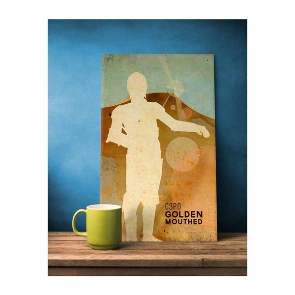 Cedule C3PO, 45x28 cm