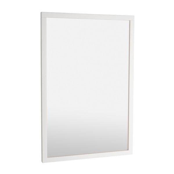 Bílé dubové zrcadlo Rowico Lodur
