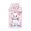 Розово единично  памучно детско спално бельо 140x200 cm Marie Cat "Pink" – Jerry Fabrics