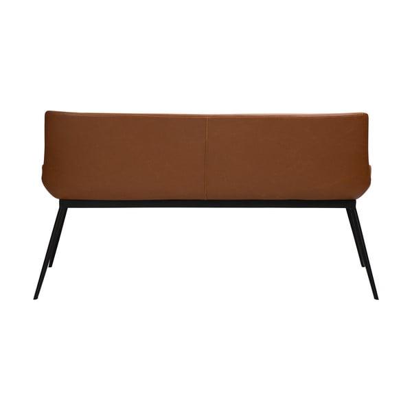 Кафява пейка в цвят коняк с имитация на кожа Hype - DAN-FORM Denmark-image-4