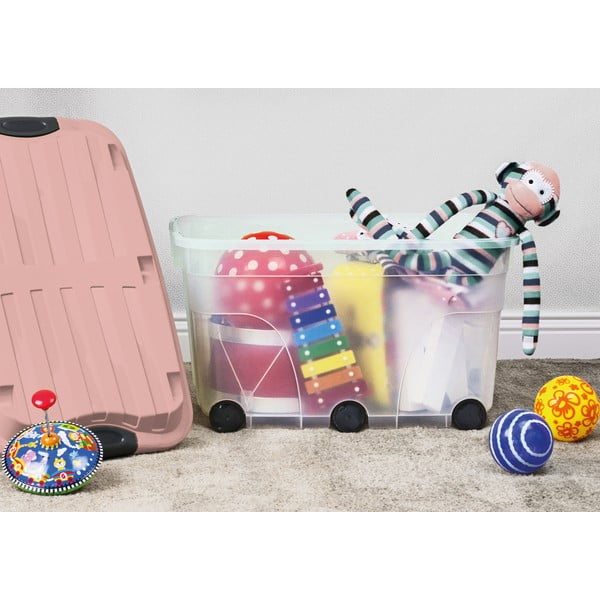 Пластмасова кутия за съхранение с капак Roller - Rotho-image-2