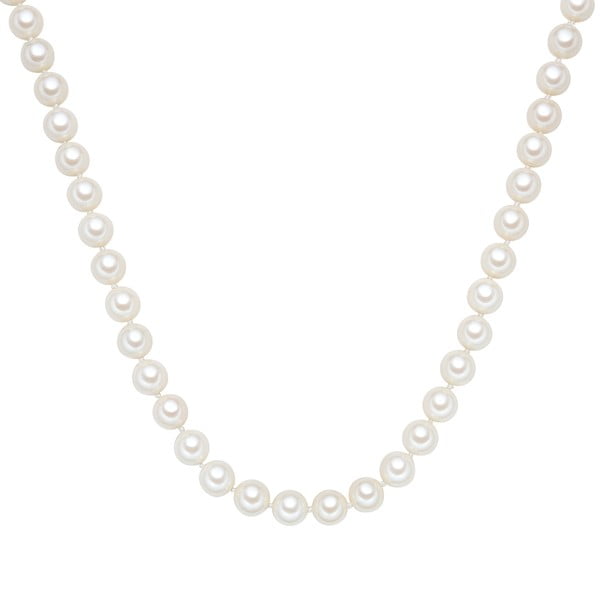 Bílý perlový náhrdelník Perldesse, ⌀ 10 mm x délka 60 cm