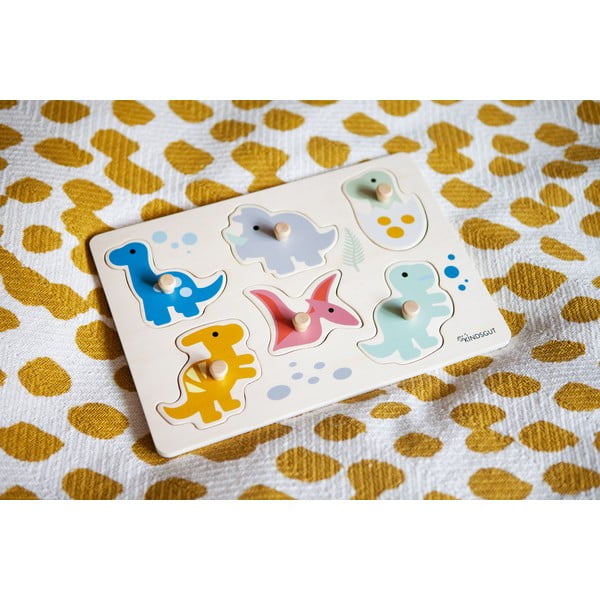 Дървен  пъзел (брой части 6) Dinosaurs – Kindsgut-image-4