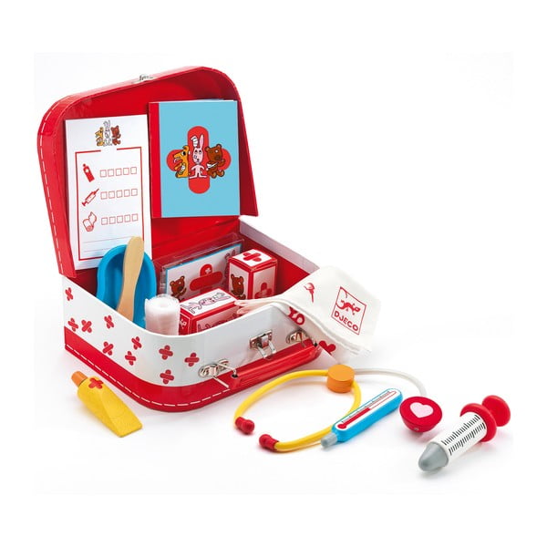 Детски лекарски куфар за игра с аксесоари - Djeco