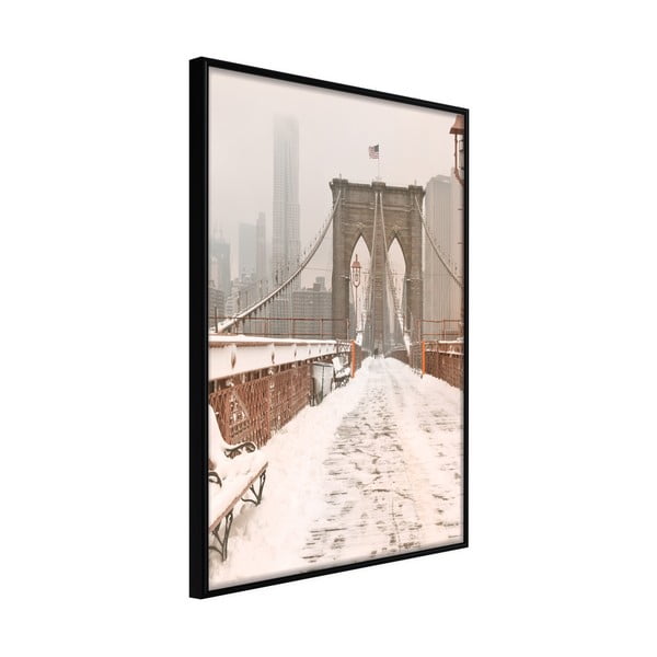 Плакат в рамка , 40 x 60 cm Winter in New York - Artgeist