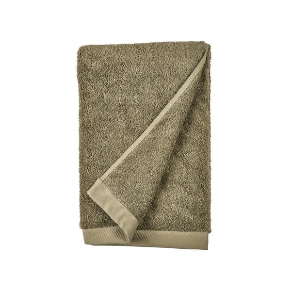 Маслиненозелена хавлиена кърпа от памук Organic, 140 x 70 cm Comfort Organic - Södahl