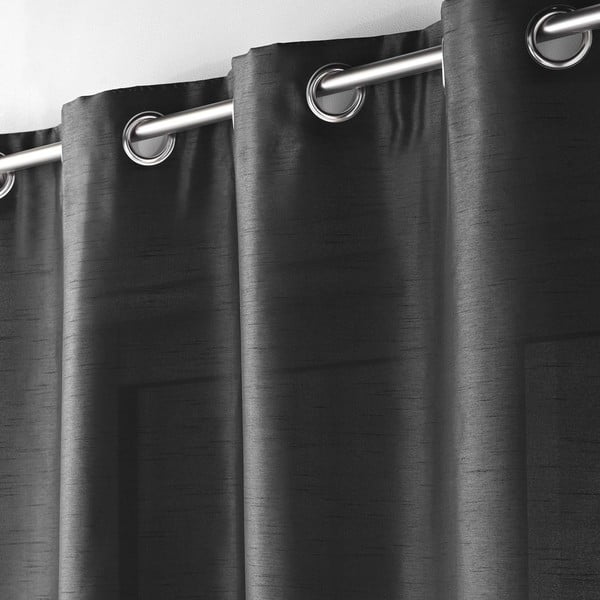 Тъмносиво перде от микросатен 140x240 cm Shana – douceur d'intérieur-image-2