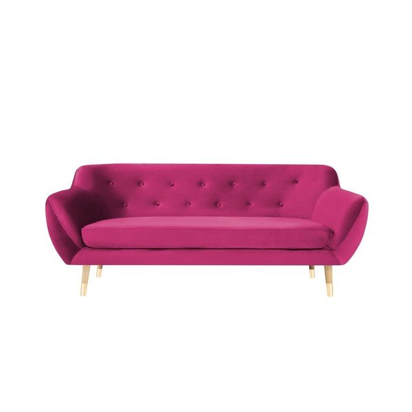 Růžová třímístná pohovka Mazzini Sofas Amelie