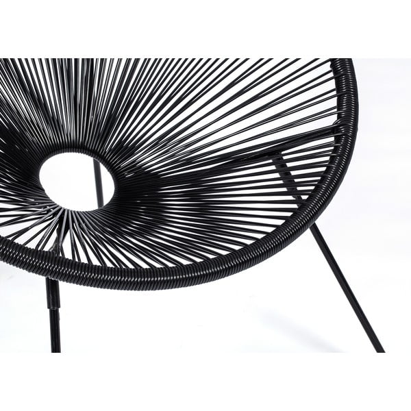 Комплект черни градински столове Avocado и маса, ø 35 cm Loris - Bonami Selection-image-3