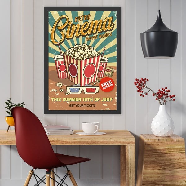 Картина 40x55 cm Retro Cinema - Wallity-image-1