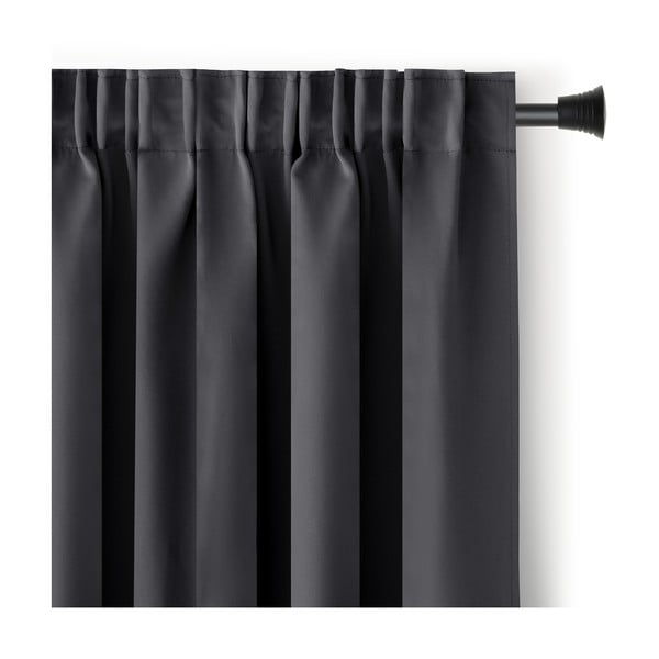 Тъмносиво затъмняващо термо перде 140x270 cm Pleat – Restilo