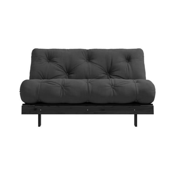 Тъмносив разтегателен диван 140 cm Roots Black Night – Karup Design