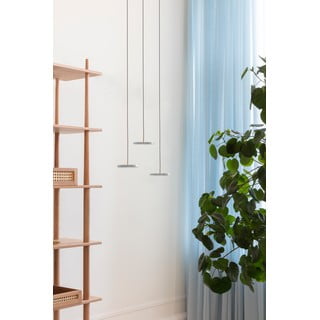 Светлосиво LED висящо осветително тяло с метален абажур ø 15 cm Asteria Micro – UMAGE