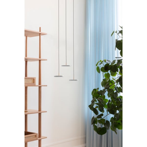 Светлосиво LED висящо осветително тяло с метален абажур ø 15 cm Asteria Micro – UMAGE-image-1