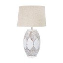 Бежова настолна лампа с текстилен абажур (височина 67 cm) Atene – Mauro Ferretti