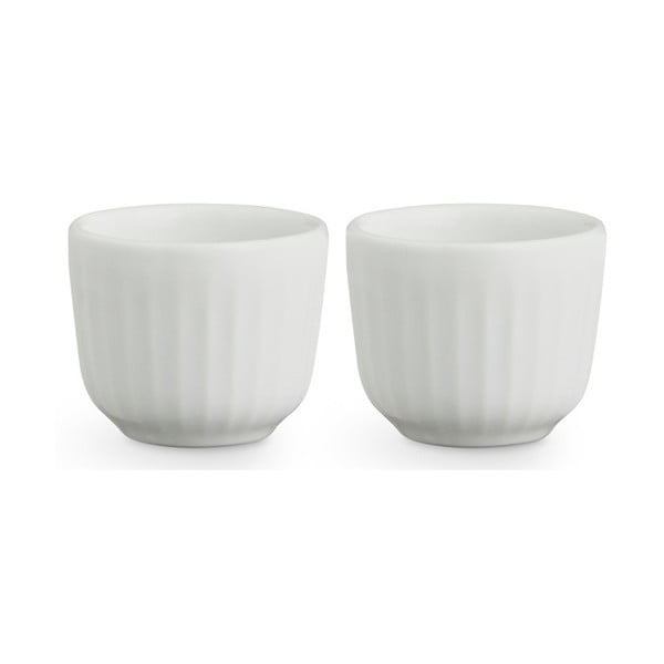 Комплект от 2 чинии за яйца от бял порцелан Hammershoi, ⌀ 8 cm Hammershøi - Kähler Design