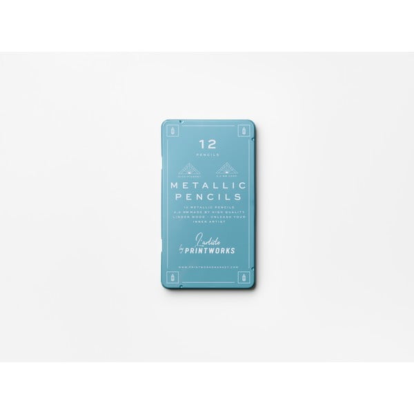 Цветни моливи в комплект Metallic – Printworks-image-1