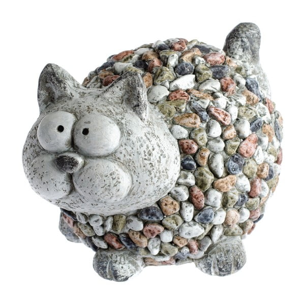 Градинска декоративна котка с камъни, височина 20 cm - Dakls
