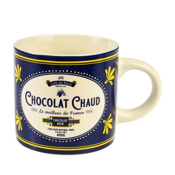 Тъмносиня/кремава керамична чаша 350 ml Chocolat Chaud – Rex London-image-2