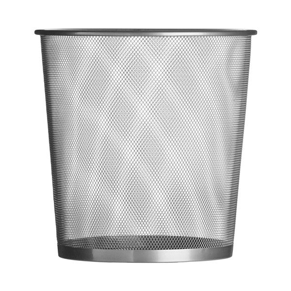 Офис метално кошче за боклук в матово сребрист цвят 12 l Den – Premier Housewares