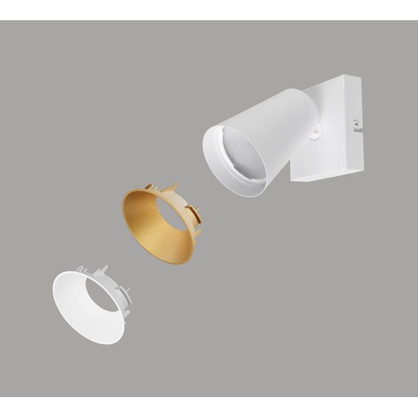 Бял прожектор ø 8 cm Sharp – Trio-image-3