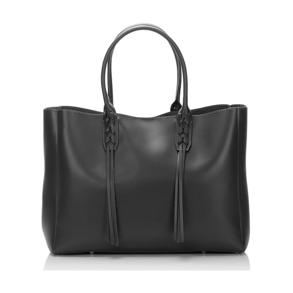 Kožená kabelka Lisa Minardi 2508 Black-image-1
