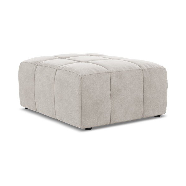 Бежова кадифена табуретка Aloha – Makamii-image-3