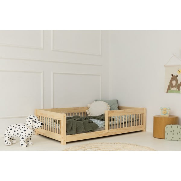 Детско легло от масивен бор в естествен цвят 90x200 cm Mila CPW – Adeko-image-1