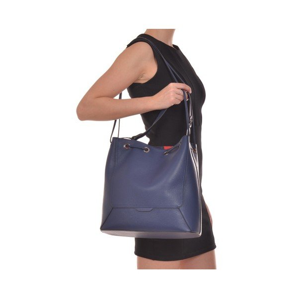 Modrá kožená kabelka Renata Corsi Havna-image-2