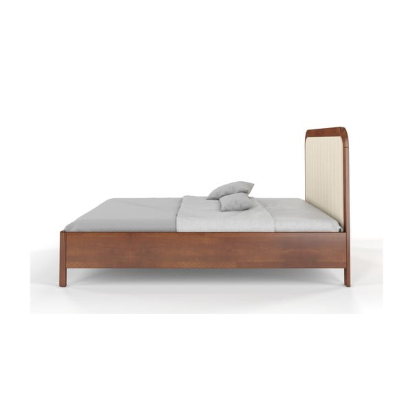 Светлокафяво двойно легло от букова дървесина , 180 x 200 cm Visby Modena - Skandica-image-3