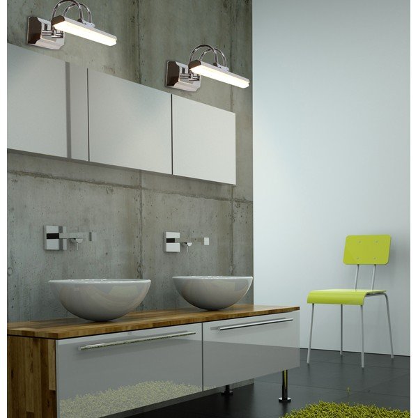 Сива LED светлина за стена Gizel - Candellux Lighting-image-1
