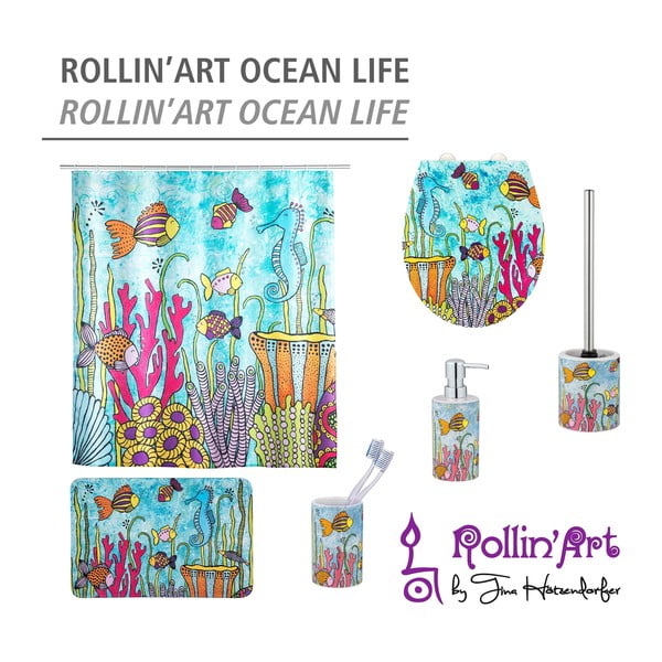 Текстилна постелка за баня 45x70 cm Rollin'Art Ocean Life - Wenko-image-4