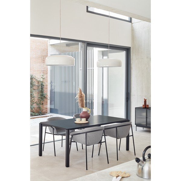 Черна маса за хранене , 180 x 100 cm Atlas - Teulat-image-1