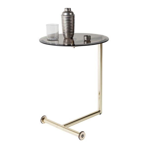 Odkládací stolek Kare Design Easy Living Brass, ⌀ 46 cm