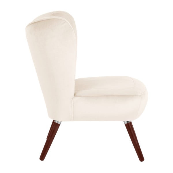 Кресло от кремаво кадифе Sari - Max Winzer-image-3