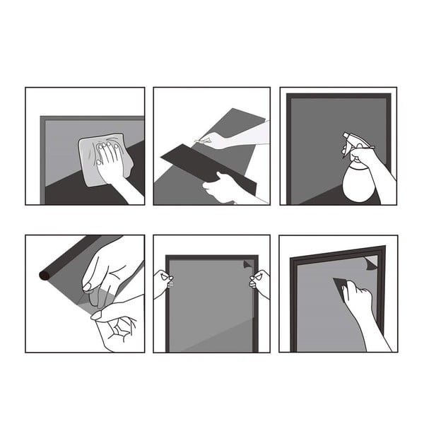 Стикер от матирано стъкло със защитно фолио Lines, дължина 2 м - Ambiance-image-3