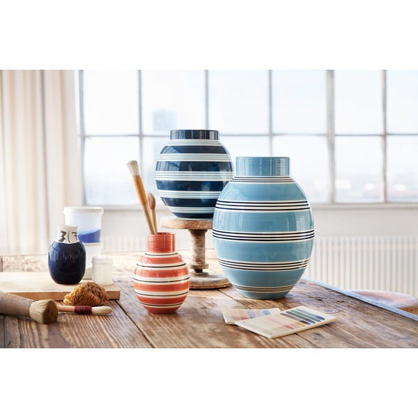 Синя керамична ваза Nuovo, височина 30 cm Omaggio - Kähler Design-image-2