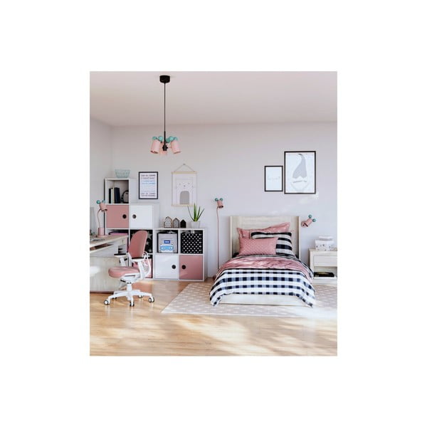 Светлосиньо/розово детско осветително тяло с метален абажур ø 30 cm Mouse II – GTV-image-1