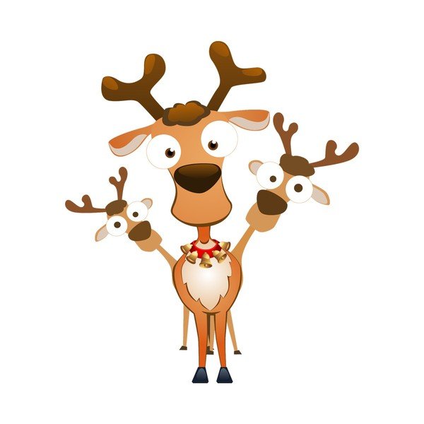 Vánoční samolepka Ambiance Christmas Reindeer-image-2