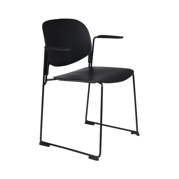 Черни трапезни столове в комплект от 4 - White Label
