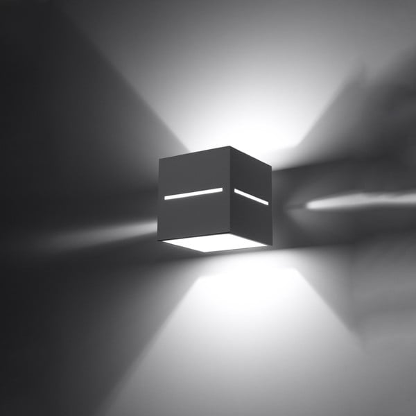 Сива стенна лампа Lorum – Sollux-image-2