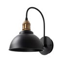 Черна стенна лампа ø 21 cm Varzan – Opviq lights