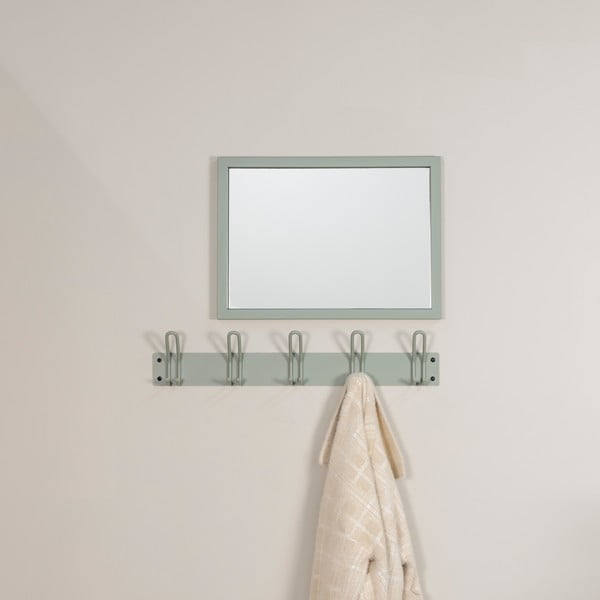 Сиво-зелена метална стенна закачалка 70 cm Miles – Spinder Design-image-2