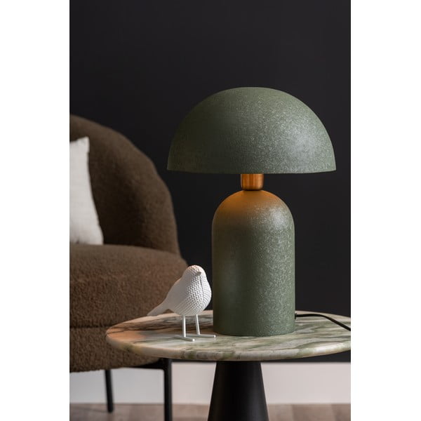 Зелена настолна лампа с метален абажур (височина 43 cm) Boaz – Leitmotiv-image-1