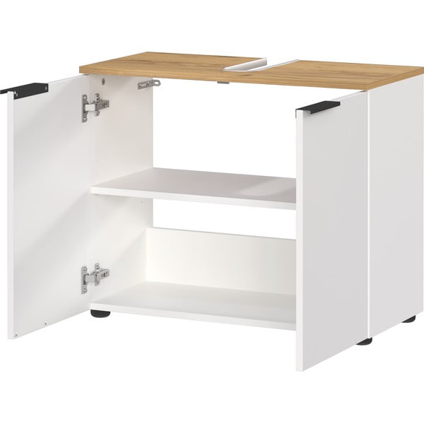 Бял шкаф за мивка 60x58 cm Menen – Germania-image-2